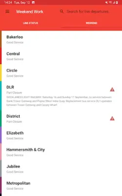 London Tube Live android App screenshot 6